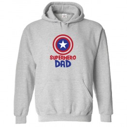 SuperHero Dad Classic Mens Adults Pullover Hoodie For Daddy								 									 									